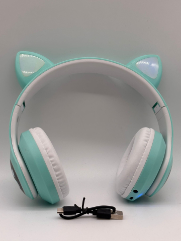 Căști Wireless cu Urechi de Pisică , Lumini LED, Bass Puternic, TF Card, Bluetooth 5.0, Autonomie 7 Ore, STN-28 [8]