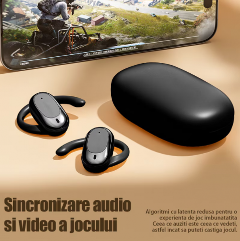 Căști Wireless X97 Sport – Bluetooth 5.49, 9h Autonomie, Calitate Audio Premium, Mod Dual, Confort Maxim, Carcasa cu Display LED [7]