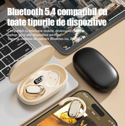 Căști Wireless X97 Sport – Bluetooth 5.49, 9h Autonomie, Calitate Audio Premium, Mod Dual, Confort Maxim, Carcasa cu Display LED [8]