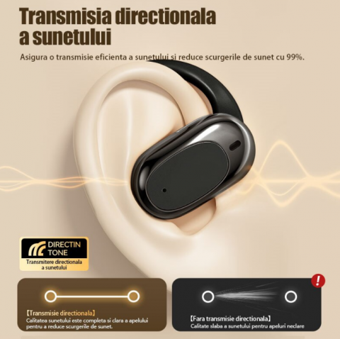 Căști Wireless X97 Sport – Bluetooth 5.49, 9h Autonomie, Calitate Audio Premium, Mod Dual, Confort Maxim, Carcasa cu Display LED [3]