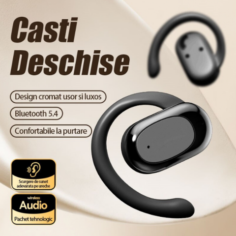 Căști Wireless X97 Sport – Bluetooth 5.49, 9h Autonomie, Calitate Audio Premium, Mod Dual, Confort Maxim, Carcasa cu Display LED [1]