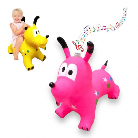 Toate Produsele - Catel Gonflabil Pluto, din Cauciuc, cu Lumina si Muzica - Roz