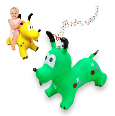 Toate Produsele - Catel Gonflabil Pluto, din Cauciuc, cu Lumina si Muzica - Verde