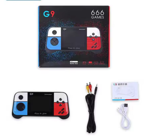 Consolă Retro Portabilă 2 Jucători, 666 Jocuri Incluse, Ecran 3.5", Conectare la TV, Controler Inclus – M&W HT-35 [5]