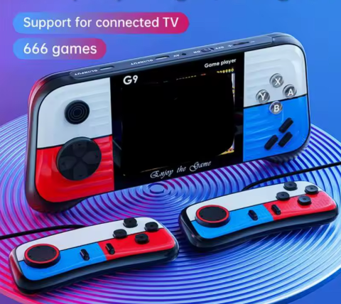 Toate Produsele - Consolă Retro Portabilă 2 Jucători, 666 Jocuri Incluse, Ecran 3.5", Conectare la TV, Controler Inclus – M&W HT-35