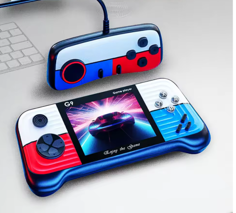 Consolă Retro Portabilă 2 Jucători, 666 Jocuri Incluse, Ecran 3.5", Conectare la TV, Controler Inclus – M&W HT-35 [2]