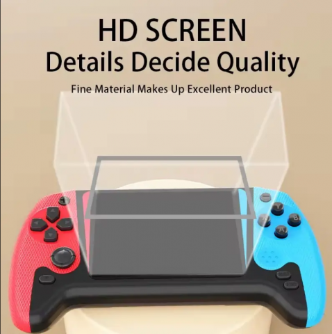 Consola de Jocuri Portabila - 500 Jocuri Clasice, Conectare la Televizor prin Cablu AV, Ecran Color HD, Baterie de Lunga Durata, Reincarcabila USB - Multicolor [7]