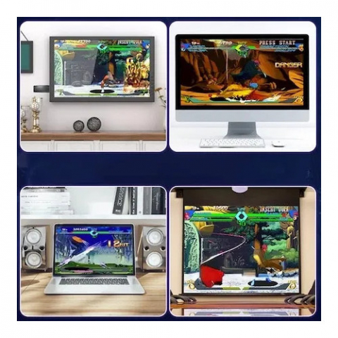 Consola Retro Tip TV Stick M900 Pro - Compatibila cu TV/PC/Laptop/Proiector, Multiple Emulatoare, 2x Controlere Wireless, Conectivitate HDMI - Negru [2]