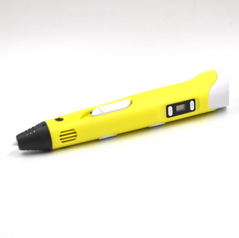 Creion 3D Portabil cu 20 de Rezerve Colorate, 100m Lungime Total - Galben [2]