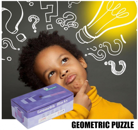 Cuburi de Construit Diverse Forme, 26 de Piese, Geometric Blocks [4]