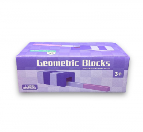 Cuburi de Construit Diverse Forme, 26 de Piese, Geometric Blocks [1]