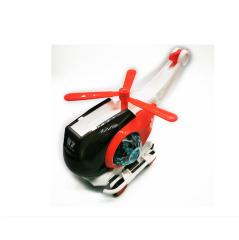 Toate Produsele - Elicopter de Jucarie cu Baterii, Lumini si Sunete, cu Proiectie, iStan® - Rosu