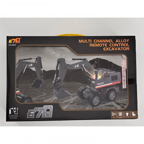 Excavator R/C Multifunctional – Control Multi-Directional, Excavare Realista, Lumini Intermitente, Baterie Reincarcabila si Telecomanda Ergonomica [10]