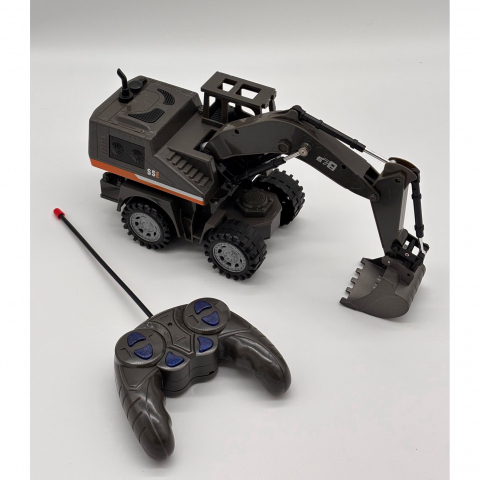 Excavator R/C Multifunctional – Control Multi-Directional, Excavare Realista, Lumini Intermitente, Baterie Reincarcabila si Telecomanda Ergonomica [2]