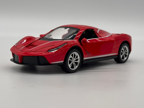 Automachetă Ferrari LaFerrari din Metal, 1:32, Funcție Pull-Back, Uși Deschizătoare, Lumină și Sunet, 15 cm [1]