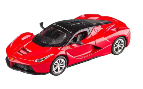 Automachetă Ferrari LaFerrari din Metal, 1:32, Funcție Pull-Back, Uși Deschizătoare, Lumină și Sunet, 15 cm [0]