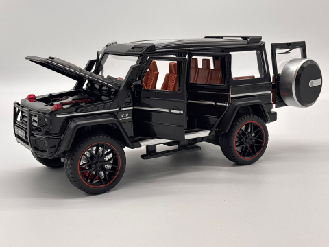 Mașină cu Telecomandă Mercedes G-Class din Metal, 23 cm, Fum, Uși Deschizătoare, Faruri, Acumulator, Control Complet 360° [3]
