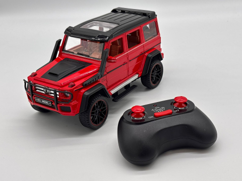 Mașină cu Telecomandă Mercedes G-Class din Metal, 23 cm, Fum, Uși Deschizătoare, Faruri, Acumulator, Control Complet 360° [5]