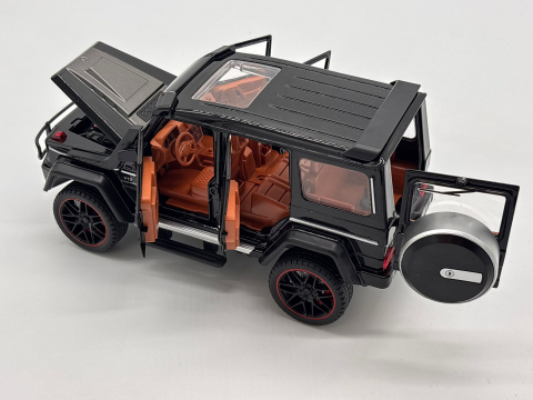 Mașină cu Telecomandă Mercedes G-Class din Metal, 23 cm, Fum, Uși Deschizătoare, Faruri, Acumulator, Control Complet 360° [5]