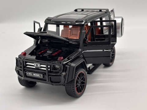 Mașină cu Telecomandă Mercedes G-Class din Metal, 23 cm, Fum, Uși Deschizătoare, Faruri, Acumulator, Control Complet 360° [6]