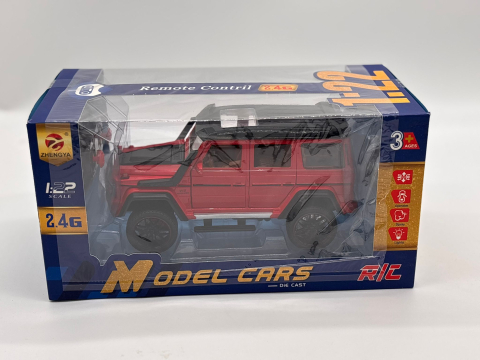 Mașină cu Telecomandă Mercedes G-Class din Metal, 23 cm, Fum, Uși Deschizătoare, Faruri, Acumulator, Control Complet 360° [12]