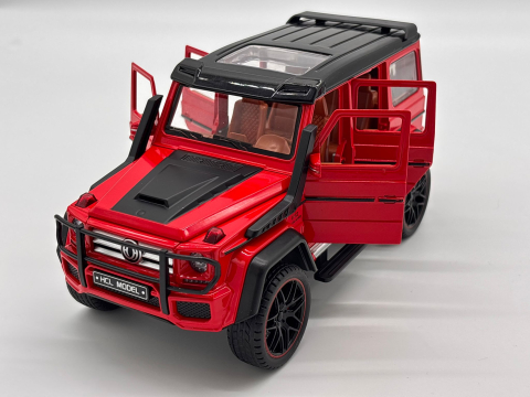 Mașină cu Telecomandă Mercedes G-Class din Metal, 23 cm, Fum, Uși Deschizătoare, Faruri, Acumulator, Control Complet 360° [9]