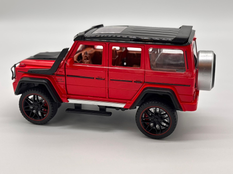 Mașină cu Telecomandă Mercedes G-Class din Metal, 23 cm, Fum, Uși Deschizătoare, Faruri, Acumulator, Control Complet 360° [11]