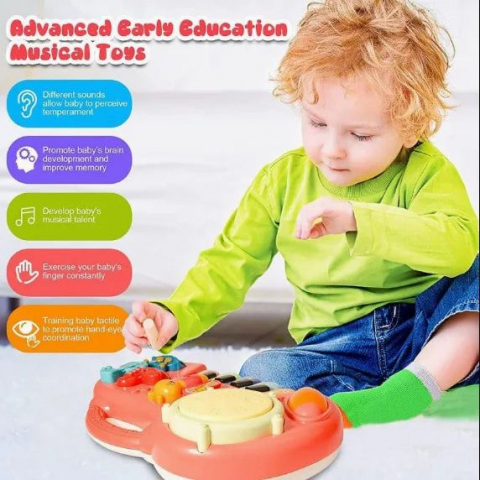 Instrument Muzical Interactiv - Pian Educational cu Sunete si Note Muzicale si Instrumente Miniaturale [7]