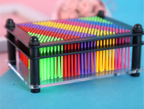 Joc Creativ Rama Pin Art, 3D, Curcubeu, 19cm [1]