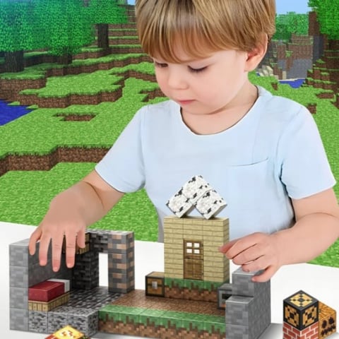 Set Cuburi Magnetice – 98 Piese, Dimensiune Cutie 20x15 cm, Cub 2x2 cm [1]