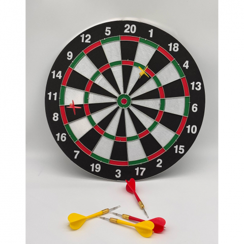 Joc Darts cu 2 Fete, Fata-Verso si 6 Sageti cu Ac cu Protectie Detasabila [2]