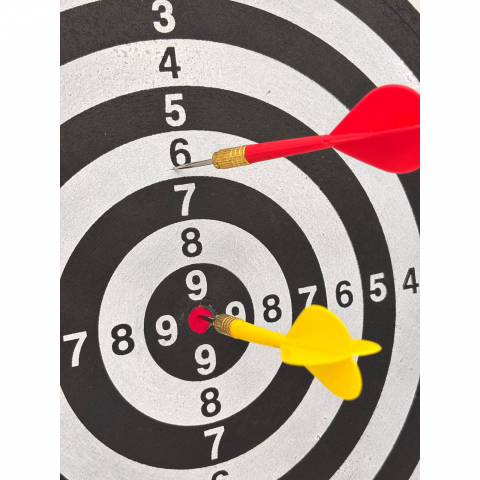 Joc Darts cu 2 Fete, Fata-Verso si 6 Sageti cu Ac cu Protectie Detasabila [3]