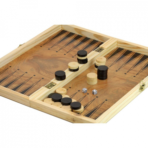 Joc de Sah, Table si Dame, 30 x 15 cm, Lemn [5]