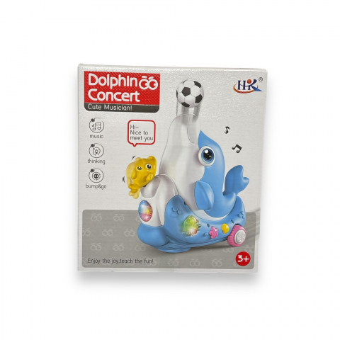 Jucarie Delfin cu Functie de Suflare Mingii, Efecte Muzicale si Luminoase [6]