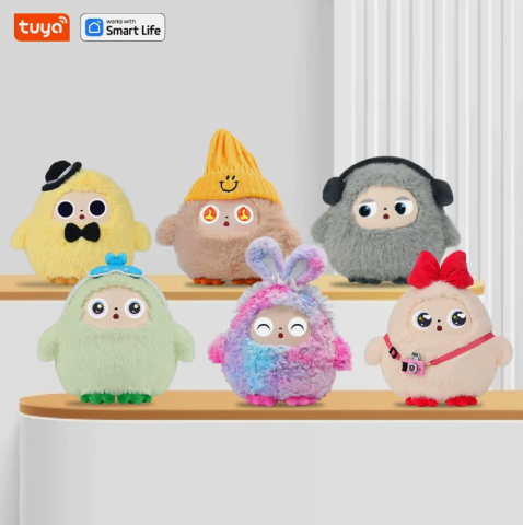 Jucarie Plus Inteligenta AI cu Voce in Limba Romana, Ochi LED, Recunoastere Emotii, GPT-4o Mini, Interactiva pentru Copii si Adulti, Control din Aplicatie Tuya, 30 cm [7]