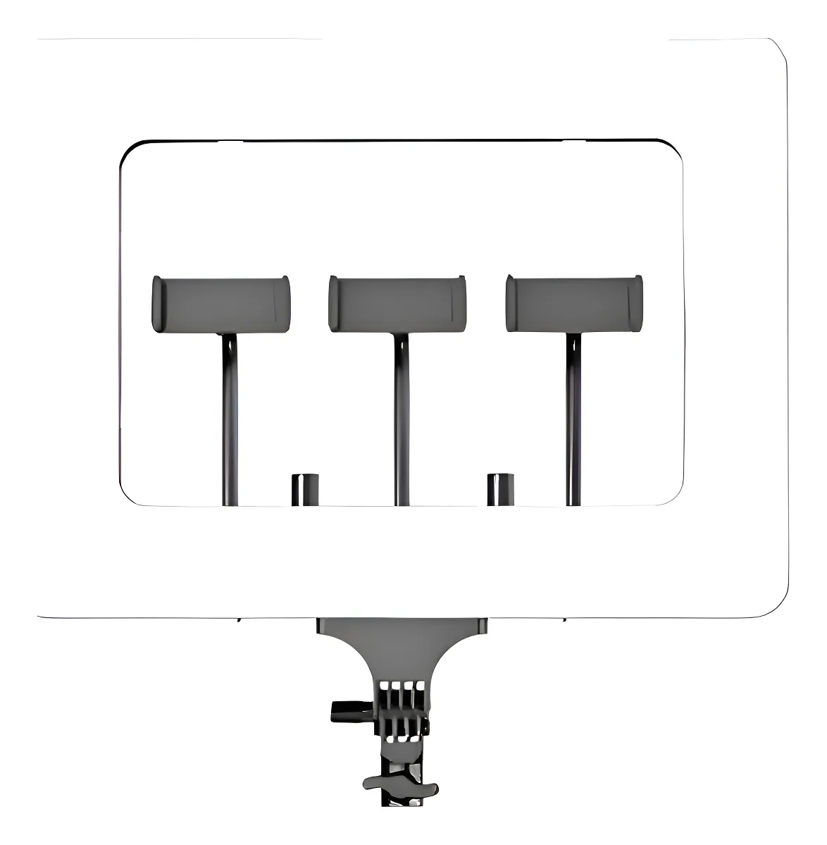 Electronice - Lampă LED Profesională 30x40 cm, Cu Suport Pentru Stativ, 3 Suporturi Telefon, Reglaj Luminozitate și Temperatură Culoare, Telecomandă Wireless