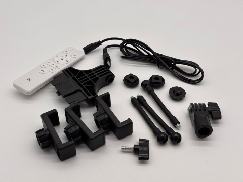 Lampă LED Profesională 30x40 cm, Cu Suport Pentru Stativ, 3 Suporturi Telefon, Reglaj Luminozitate și Temperatură Culoare, Telecomandă Wireless [6]