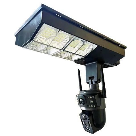 Cameră de Supraveghere Solară 4G cu Lampă Integrată, Sistem 5-în-1, 4 Lentile, Rotire 360°, Detecție Mișcare, Viziune Nocturnă IR & Color, Audio Bidirecțional, IP67, Panou Solar, Monitorizare Live [10]