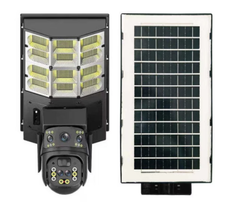 Cameră de Supraveghere Solară 4G cu Lampă Integrată, Sistem 5-în-1, 4 Lentile, Rotire 360°, Detecție Mișcare, Viziune Nocturnă IR & Color, Audio Bidirecțional, IP67, Panou Solar, Monitorizare Live [9]