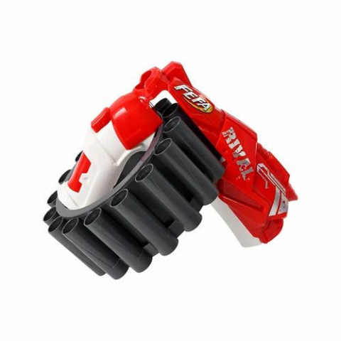 Lansator de Ventuze pentru Copii, 20 Gloante din Spuma - Rosu [8]