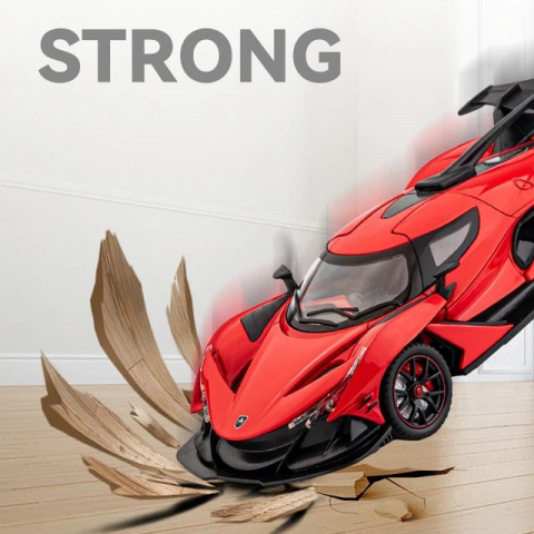 Macheta Apollo Project EVO, Metalica Multicolora cu Sunete, Lumini, Fum pe Baza de Apa, Functie Pull-Back, Cu Incarcare USB, Usi Deschizatoare, Amortizare si Viraj - Rosu [4]