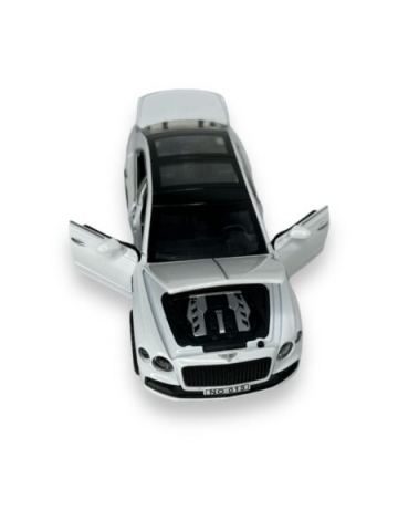 Macheta Bentley Continental GT, Metal, Cu Lumini si Sunete de Motor, Functii de Deschidere Usi si Pull-Back, 15 cm, Alb [2]