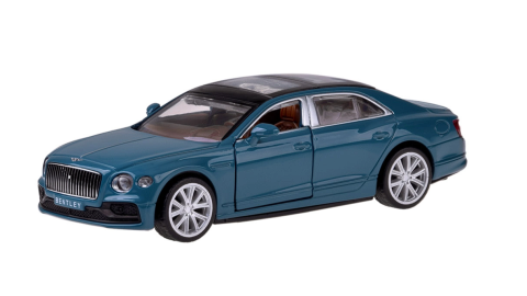 Automachete - Macheta Bentley Continental GT, Metal, Cu Lumini si Sunete de Motor, Functii de Deschidere Usi si Pull-Back, 15 cm, Albastru