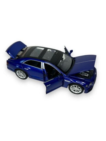 Macheta Bentley Continental GT, Metal, Cu Lumini si Sunete de Motor, Functii de Deschidere Usi si Pull-Back, 15 cm, Albastru [3]