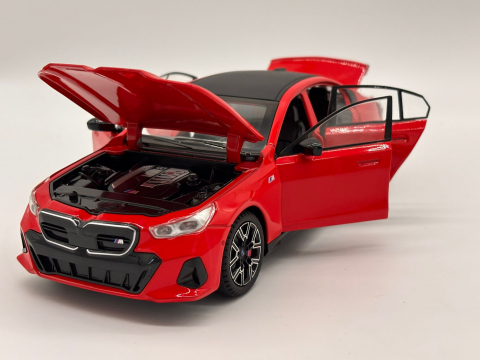 Macheta BMW i5 M60 din Metal – 20,5 cm, cu Sunete, Lumini, Funcție Pull-Back și Roți Direcționabile [12]