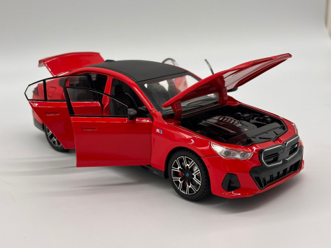 Macheta BMW i5 M60 din Metal – 20,5 cm, cu Sunete, Lumini, Funcție Pull-Back și Roți Direcționabile [6]