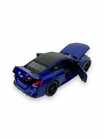 Macheta BMW M850i, Metal, Sunete de Motor si Lumini, Functii de Deschidere Usi si Pull-Back, 15 cm - Albastru [2]