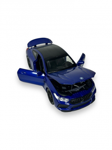 Macheta BMW M850i, Metal, Sunete de Motor si Lumini, Functii de Deschidere Usi si Pull-Back, 15 cm - Albastru [1]
