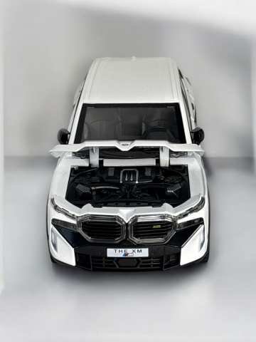 Macheta BMW XM, Fum pe Baza de Apa, Faruri si Stopuri Luminoase, din Metal, cu Lumini si Sunete realistice de Motor si Alarma, Volan Functional, cu Functie Pull-Back, cu Functie de Deschidere a Usilor [7]