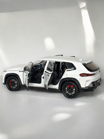 Macheta BMW XM, Fum pe Baza de Apa, Faruri si Stopuri Luminoase, din Metal, cu Lumini si Sunete realistice de Motor si Alarma, Volan Functional, cu Functie Pull-Back, cu Functie de Deschidere a Usilor [13]